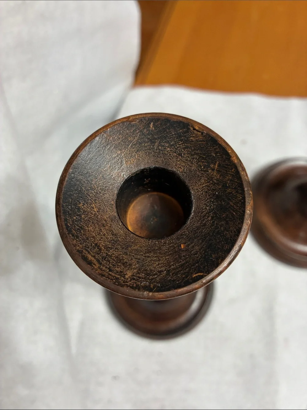 Gatco Bronzed Brown solid brass Candle Holders - Pair
